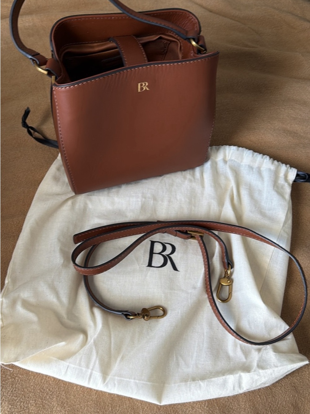 Banana Republic Leather Mini Bucket Bag